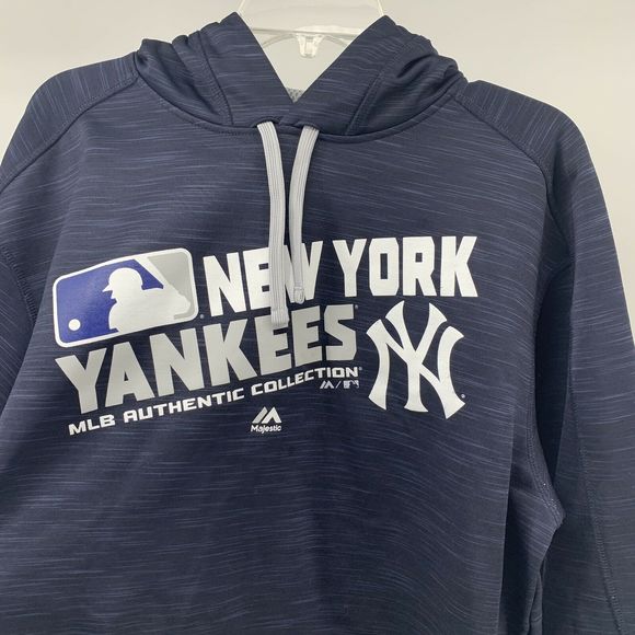 Majestic MLB NY Yankees Hoodie Sweatshirt Mens L - Picture 2 of 7